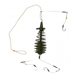 Кормушка для рыбы, оснащеная, Carp Profi, Конус, крашеная, 3 крючка, вес 60г